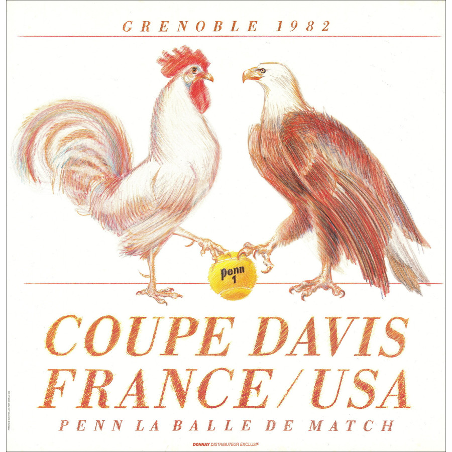 Display Cup Davis Francia / Stati Uniti - Tennis Donnay 1982