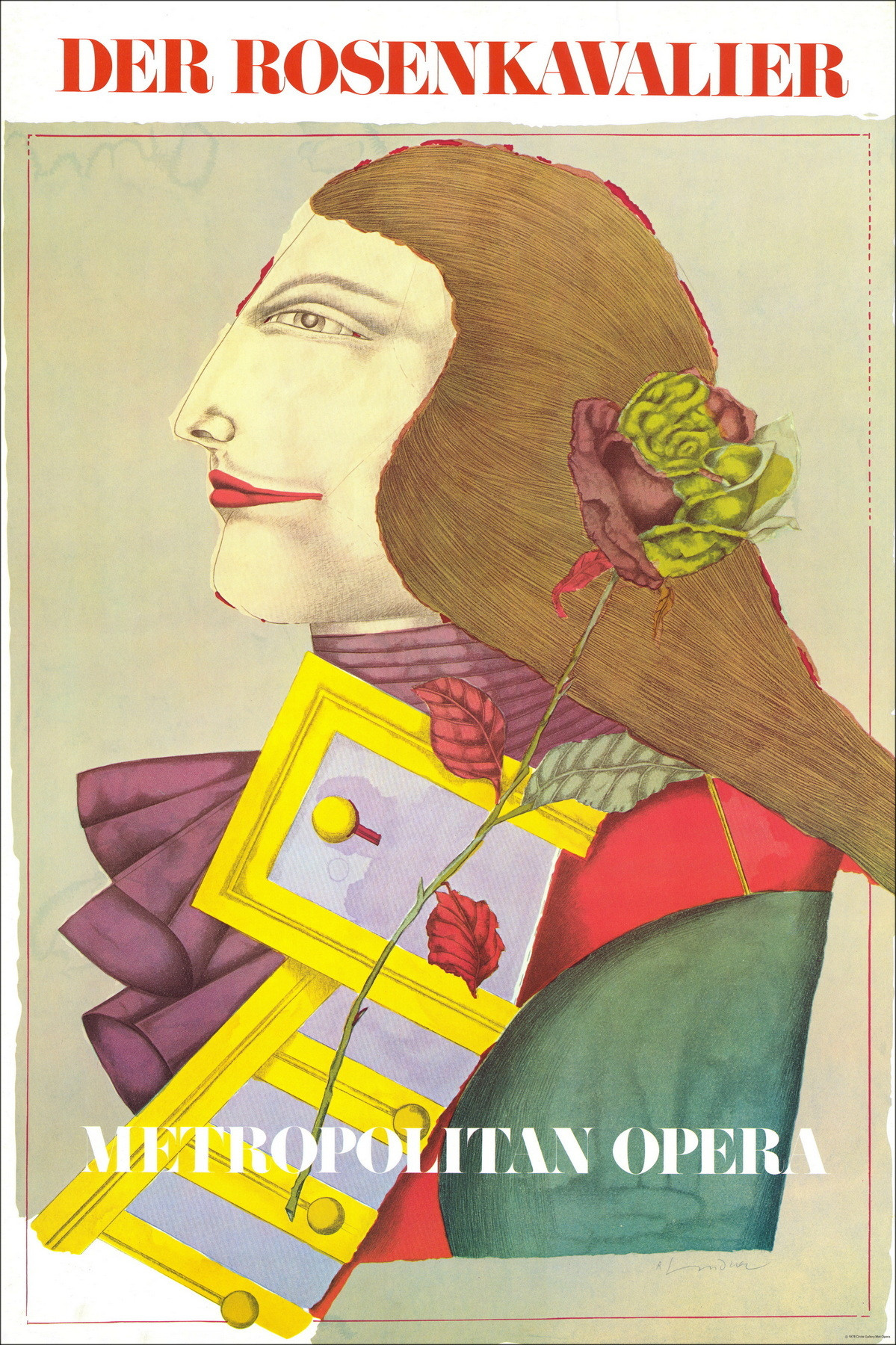 Richard Lindner – Affiche Der Rosenkavalier, Met Opera