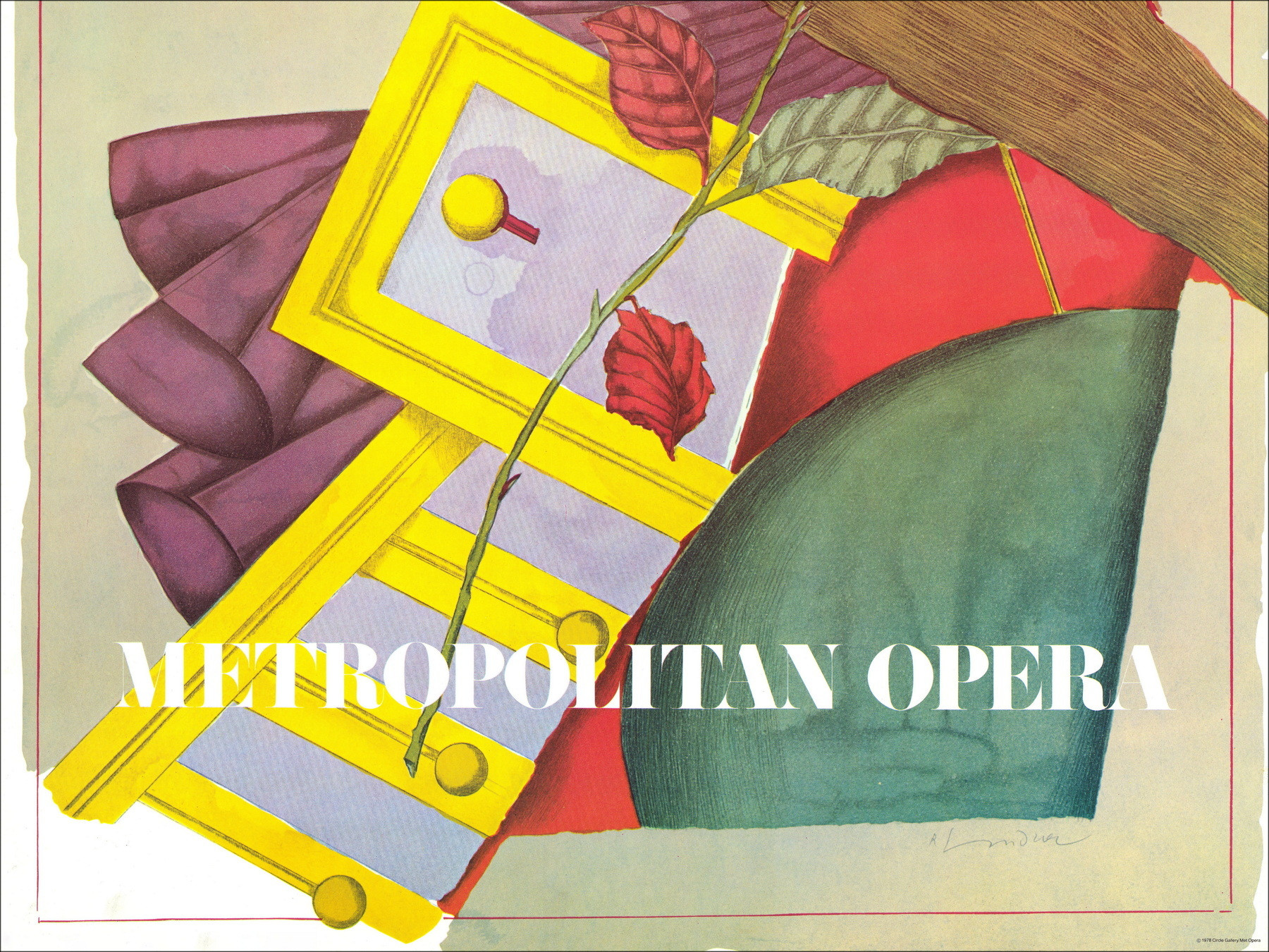 Richard Lindner – Affiche Der Rosenkavalier, Met Opera