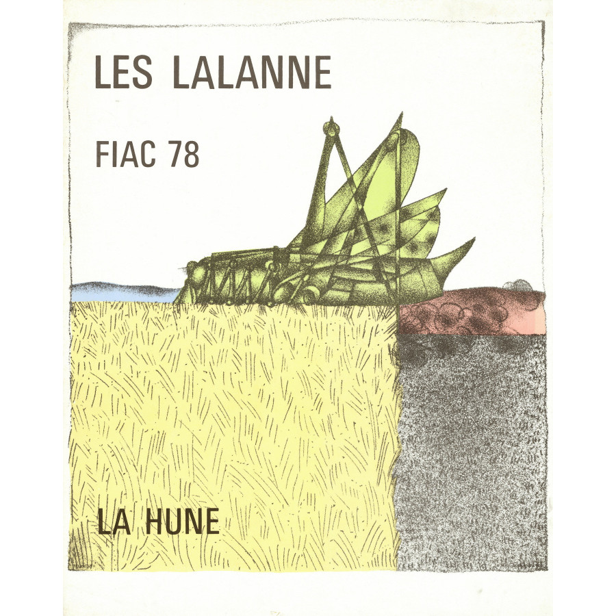 François-Xavier Lalanne – Affiche Exposition La Hune 1978