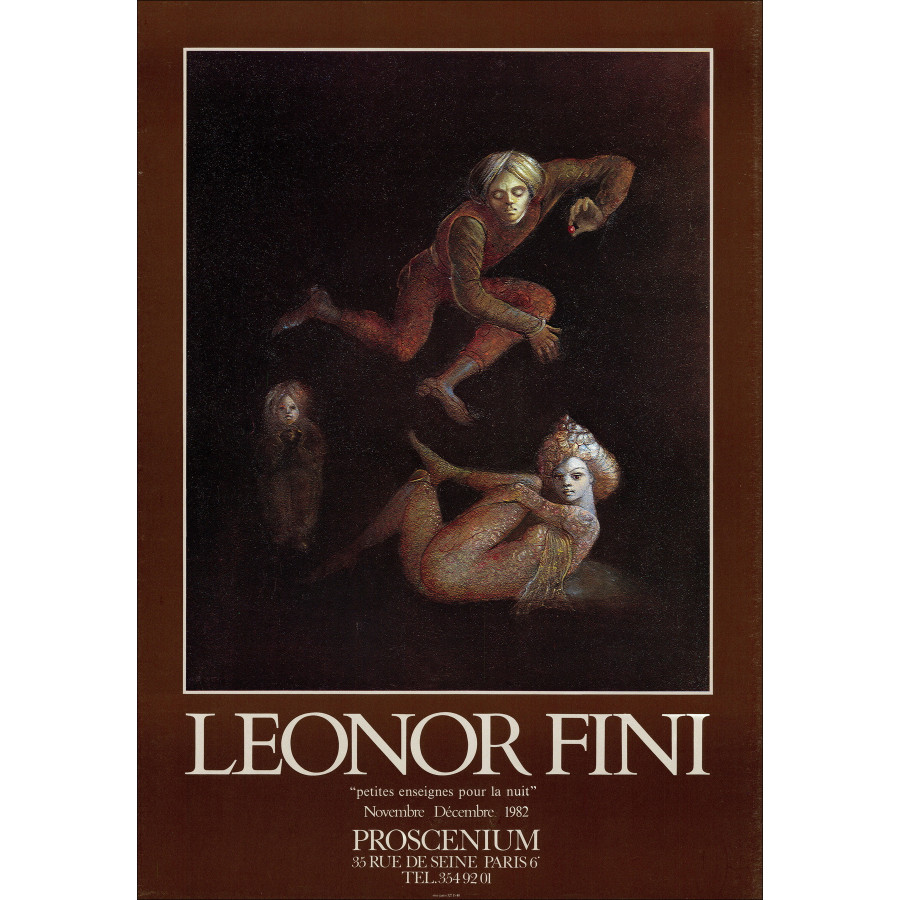 Léonor Fini – Poster Exhibition Proscenium, Paris 1982