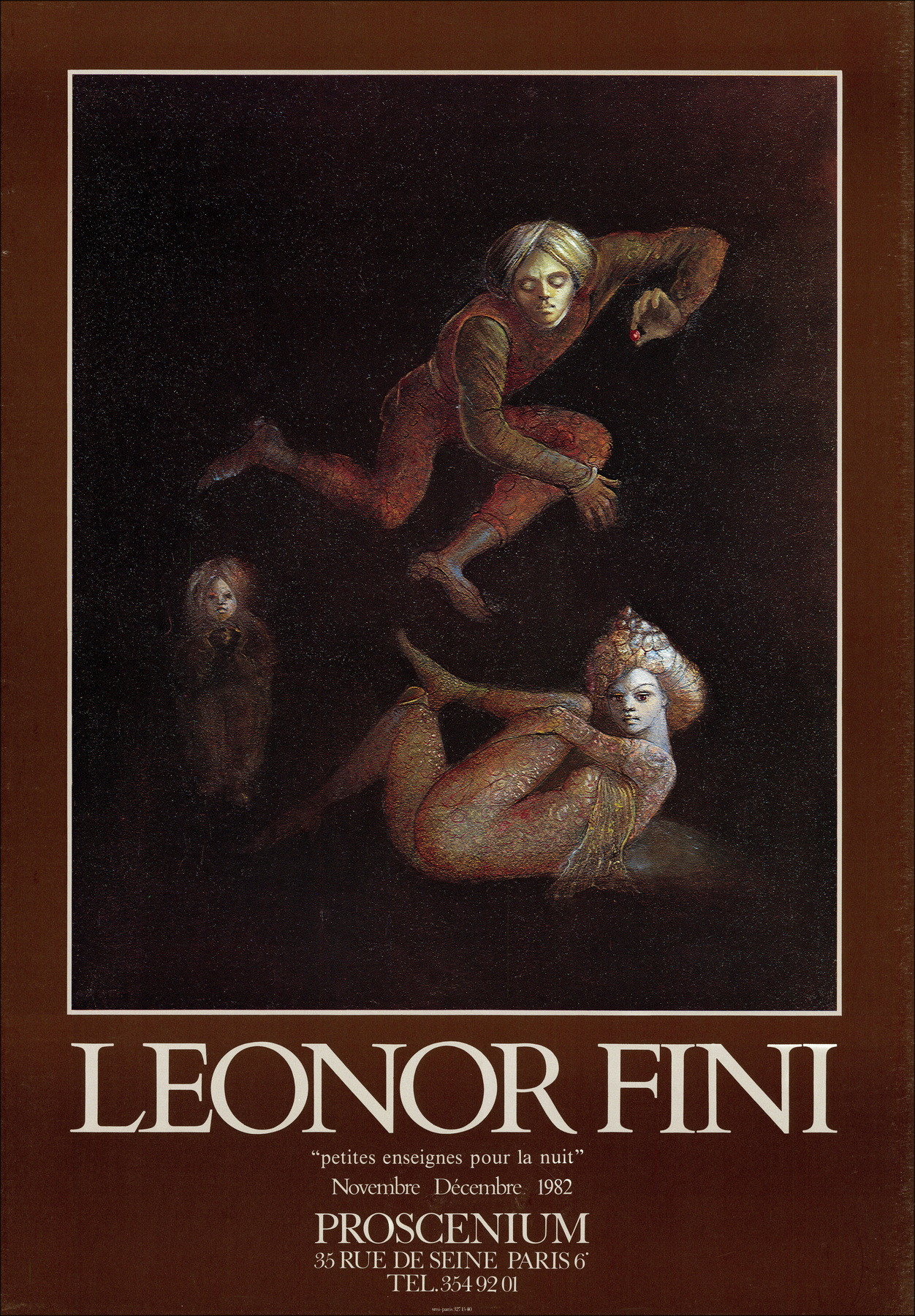Léonor Fini – Poster Exhibition Proscenium, Paris 1982