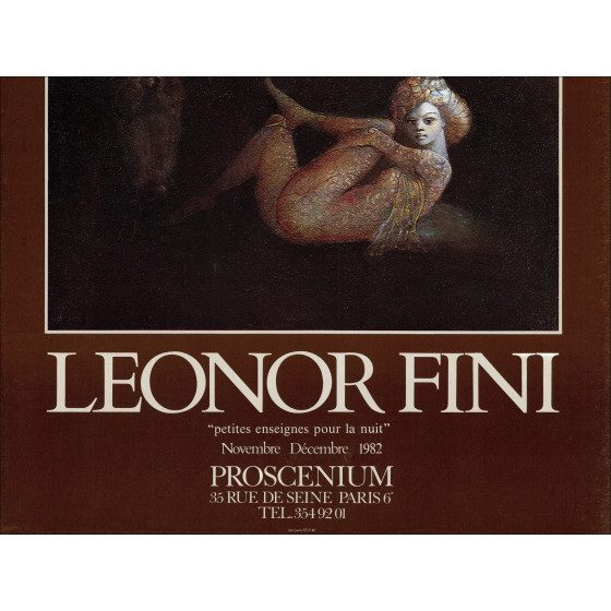 Léonor Fini – Affiche Exposition Proscenium, Paris 1982