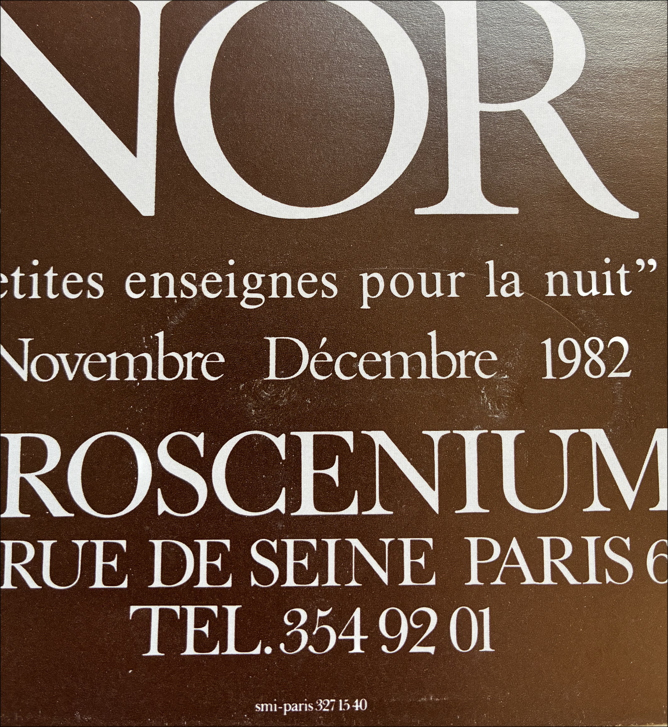 Léonor Fini – Poster Exhibition Proscenium, Paris 1982