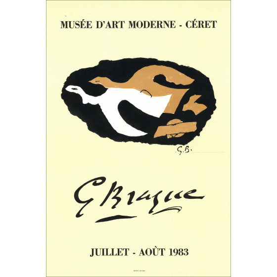 Georges Braque - Lithografie Tentoonstelling Céret, 1983