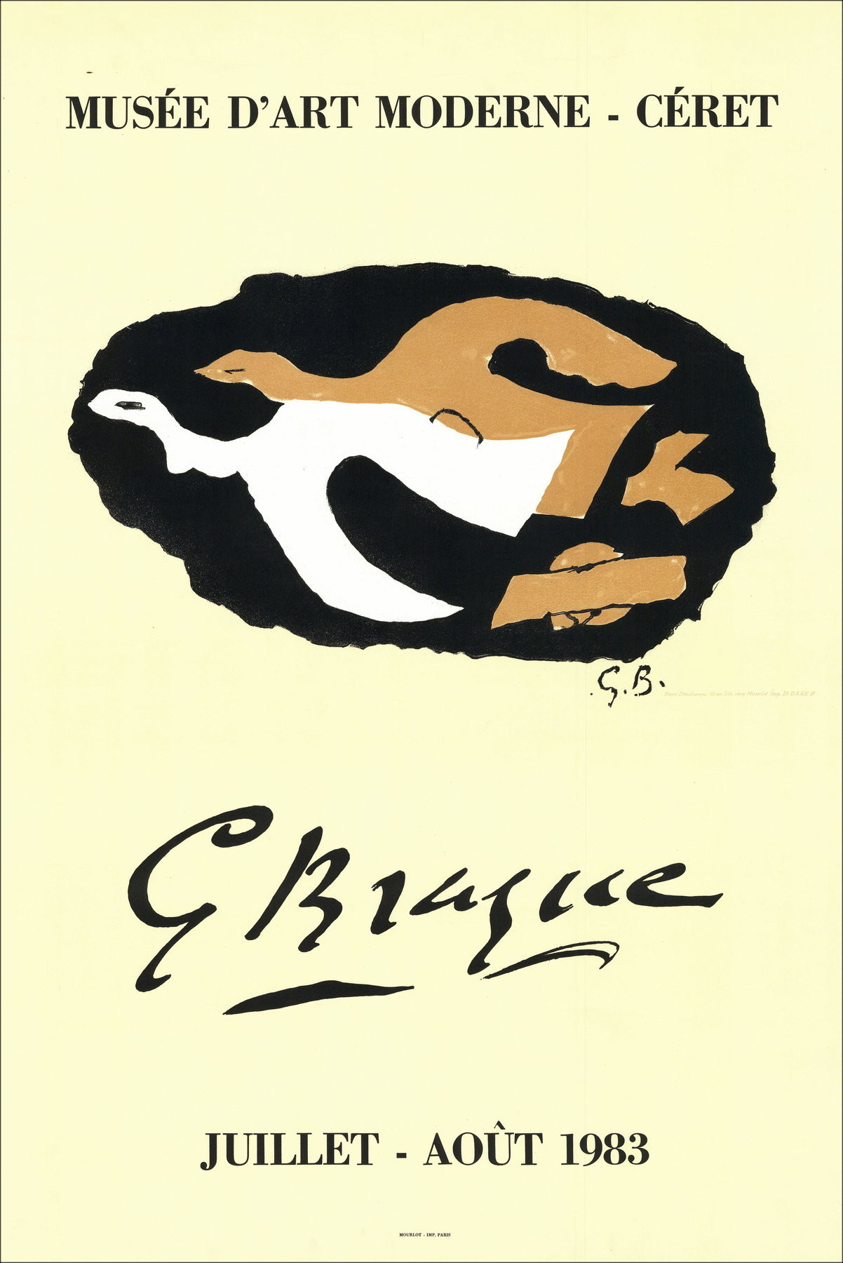 Georges Braque - Lithographieausstellung Céret, 1983