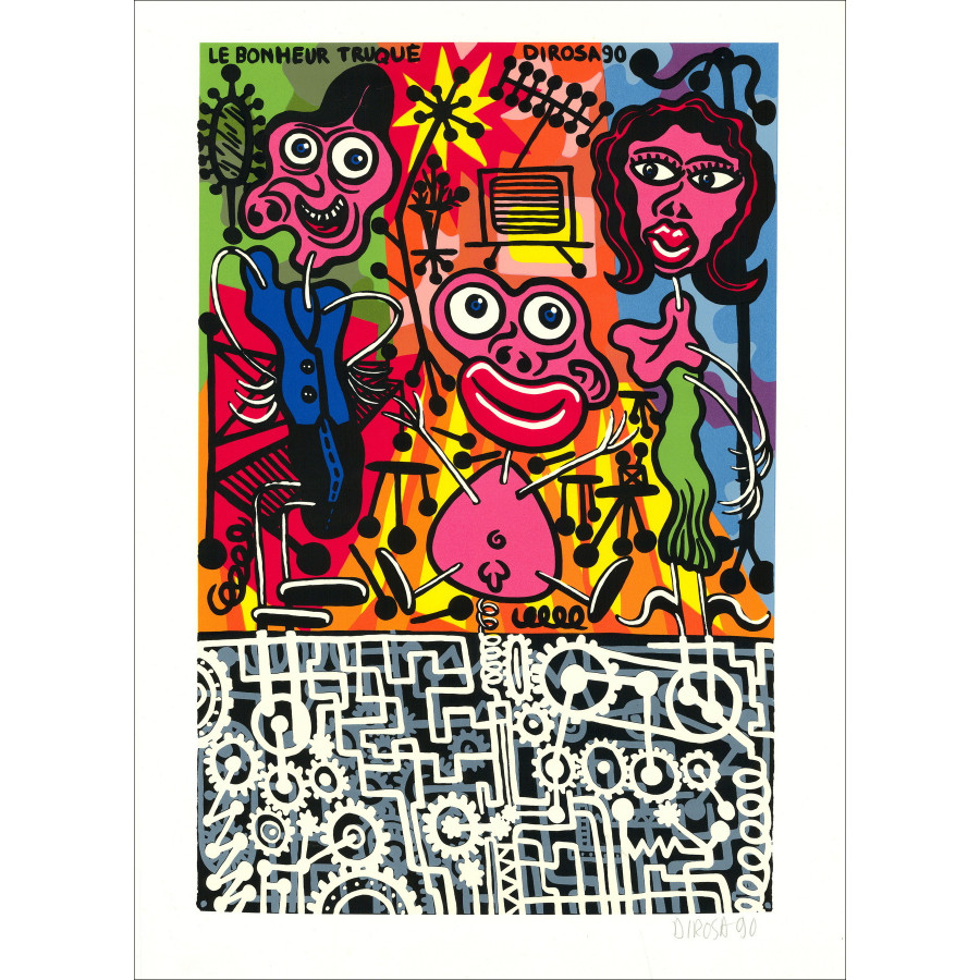 Hervé di Rosa - Serigraphie LKW-Glück, 1990