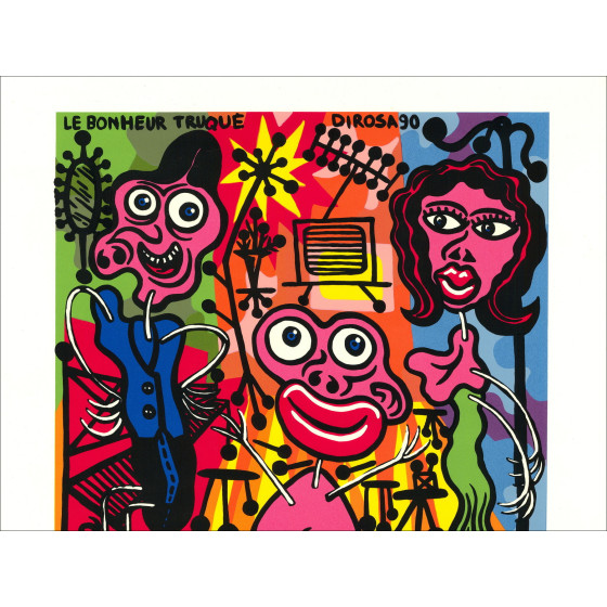Hervé Di Rosa - Serigraphy Trucked Happiness, 1990