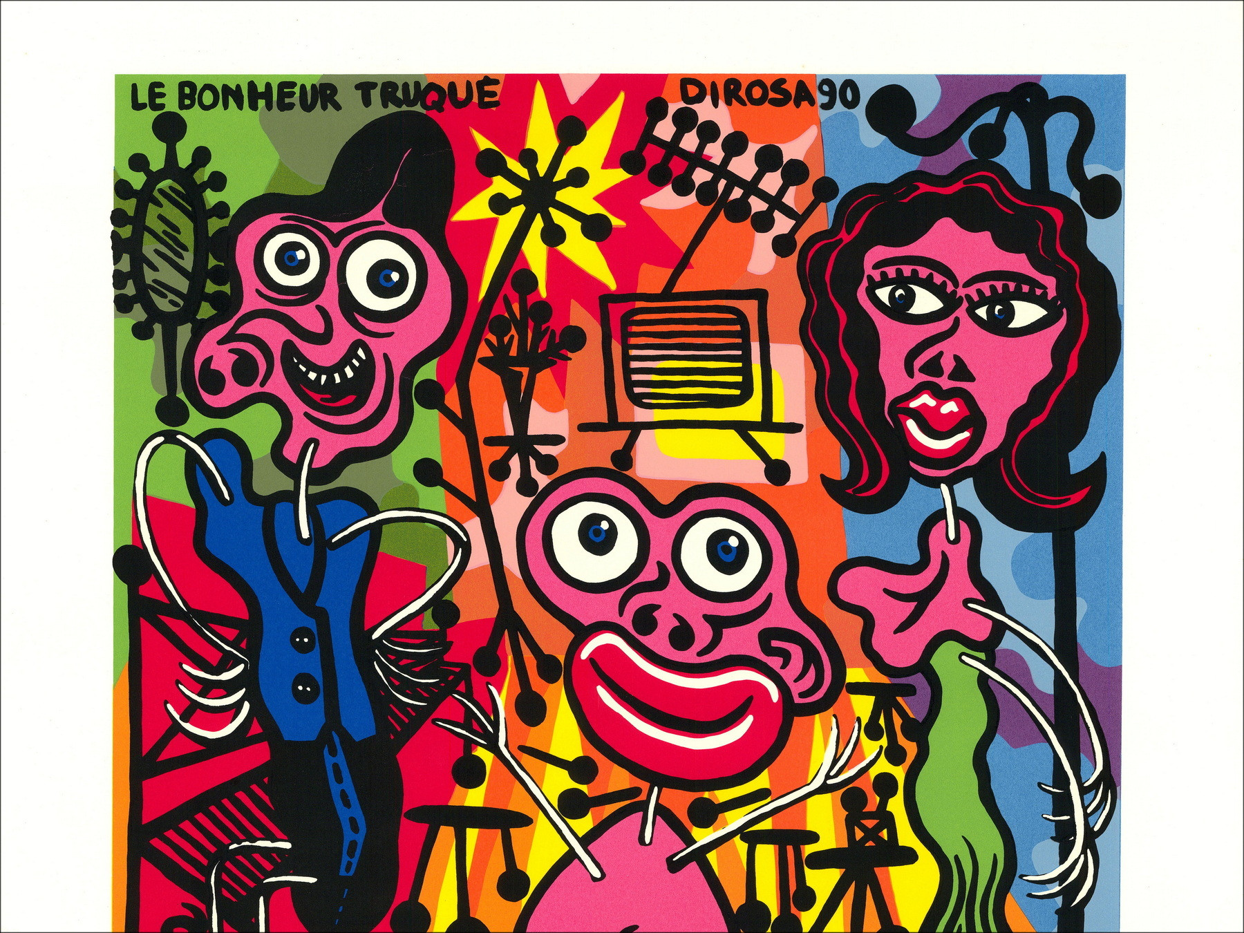 Hervé di Rosa - Serigraphie LKW-Glück, 1990