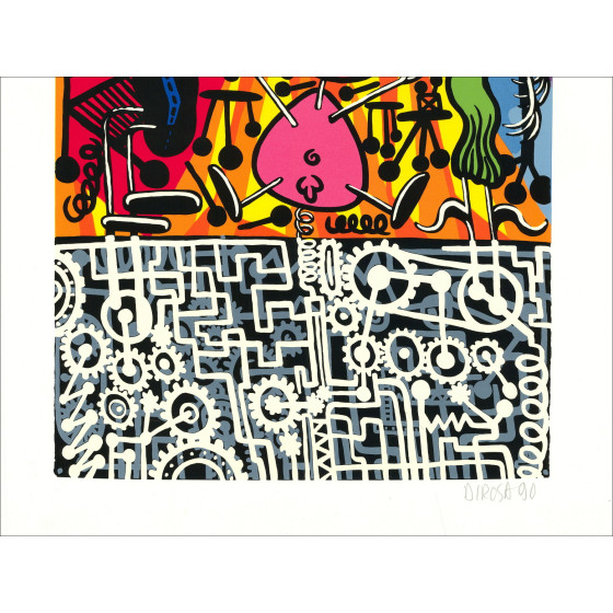 Hervé Di Rosa - Serigraphy Trucked Happiness, 1990