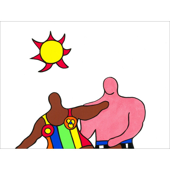 Niki de Saint Phalle – Sérigraphie Couple au soleil, 1999
