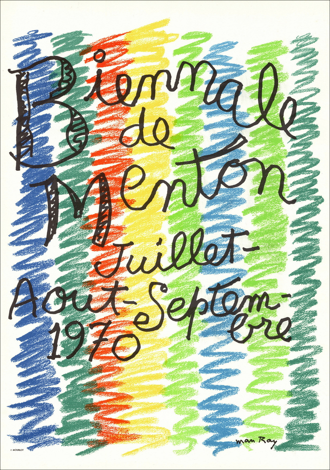 Man Ray – Litografía Menton Biennale, 1970