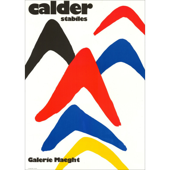 Alexander Calder – Litografía Exposición Estabiles, 1971