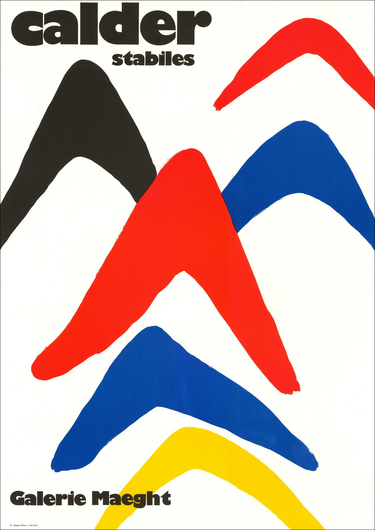Alexander Calder - Lithography Exhibition Stabiles, 1971