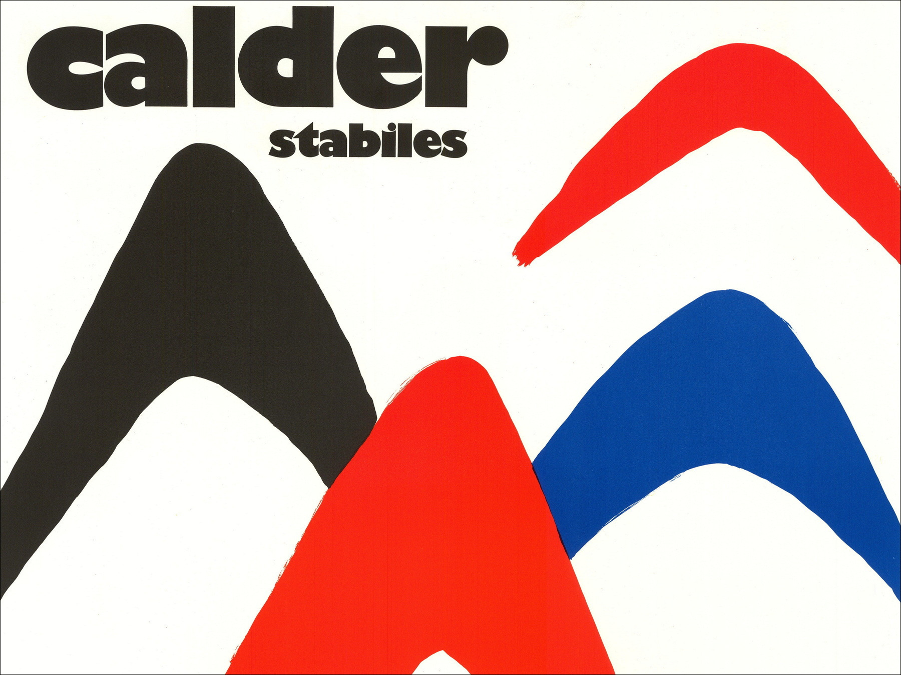Alexander Calder – Lithographie Exposition Stabiles, 1971