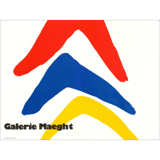 Alexander Calder – Lithographie Exposition Stabiles, 1971