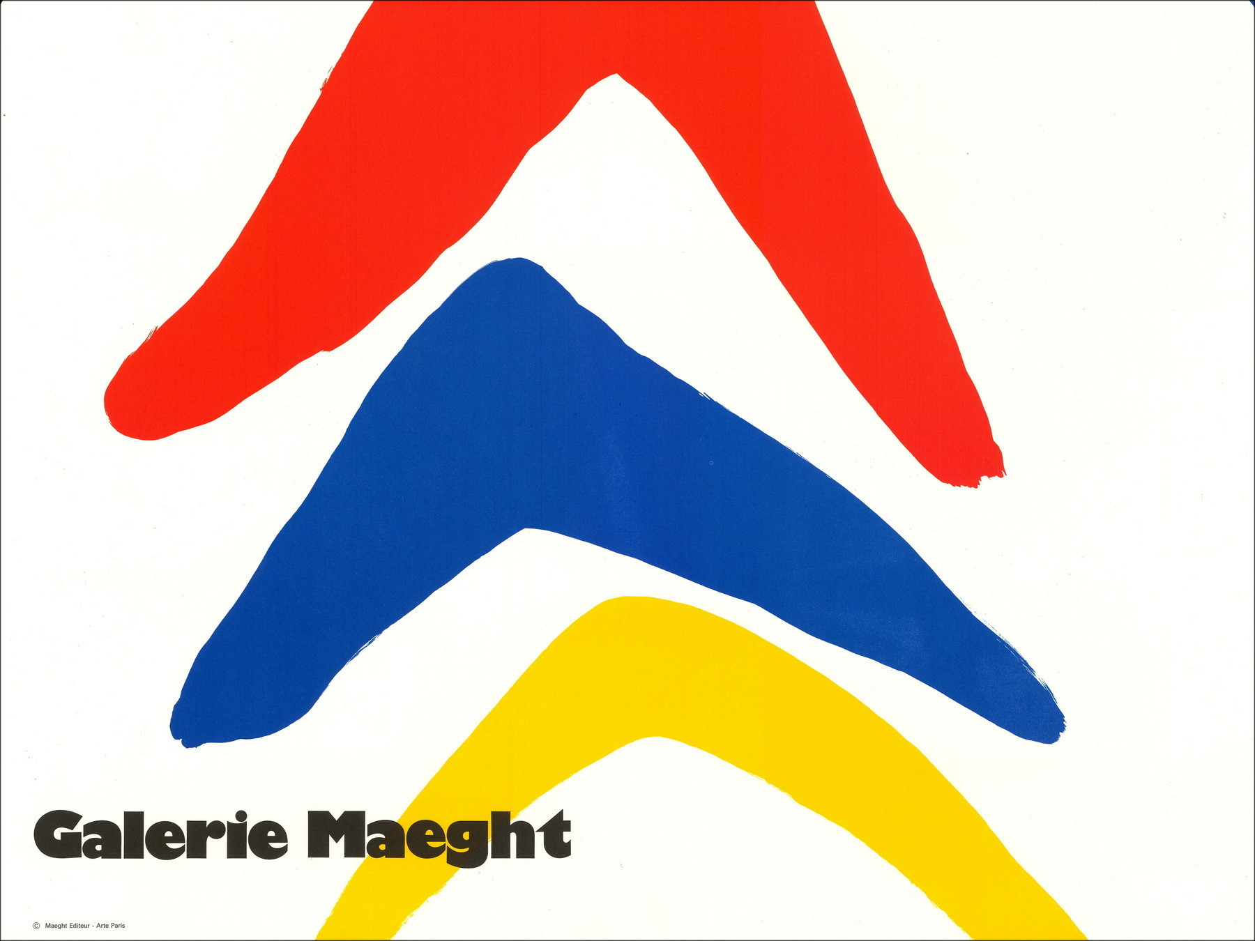 Alexander Calder – Lithographie Exposition Stabiles, 1971