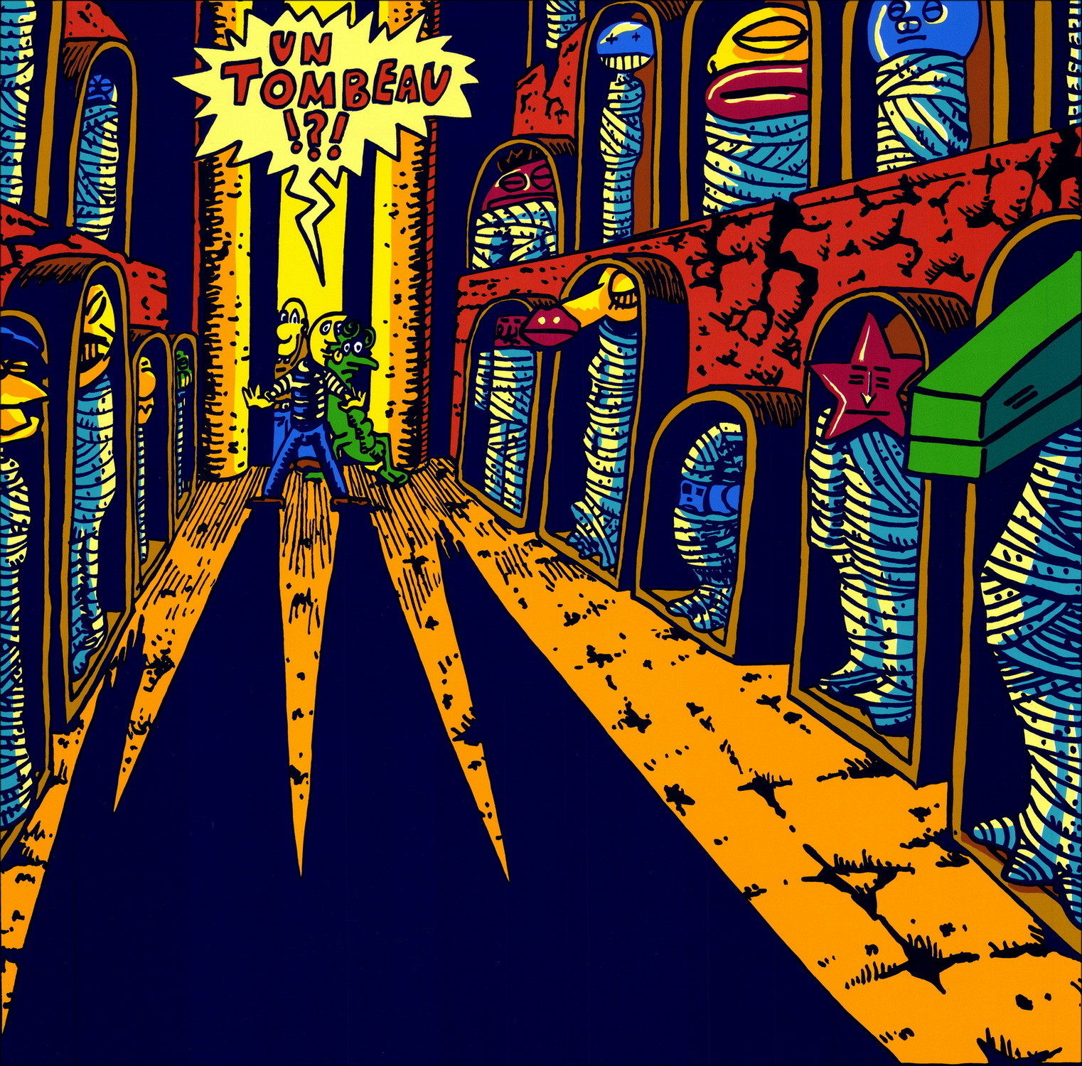 Hervé Di Rosa – Sérigraphie Le Tombeau, 1986
