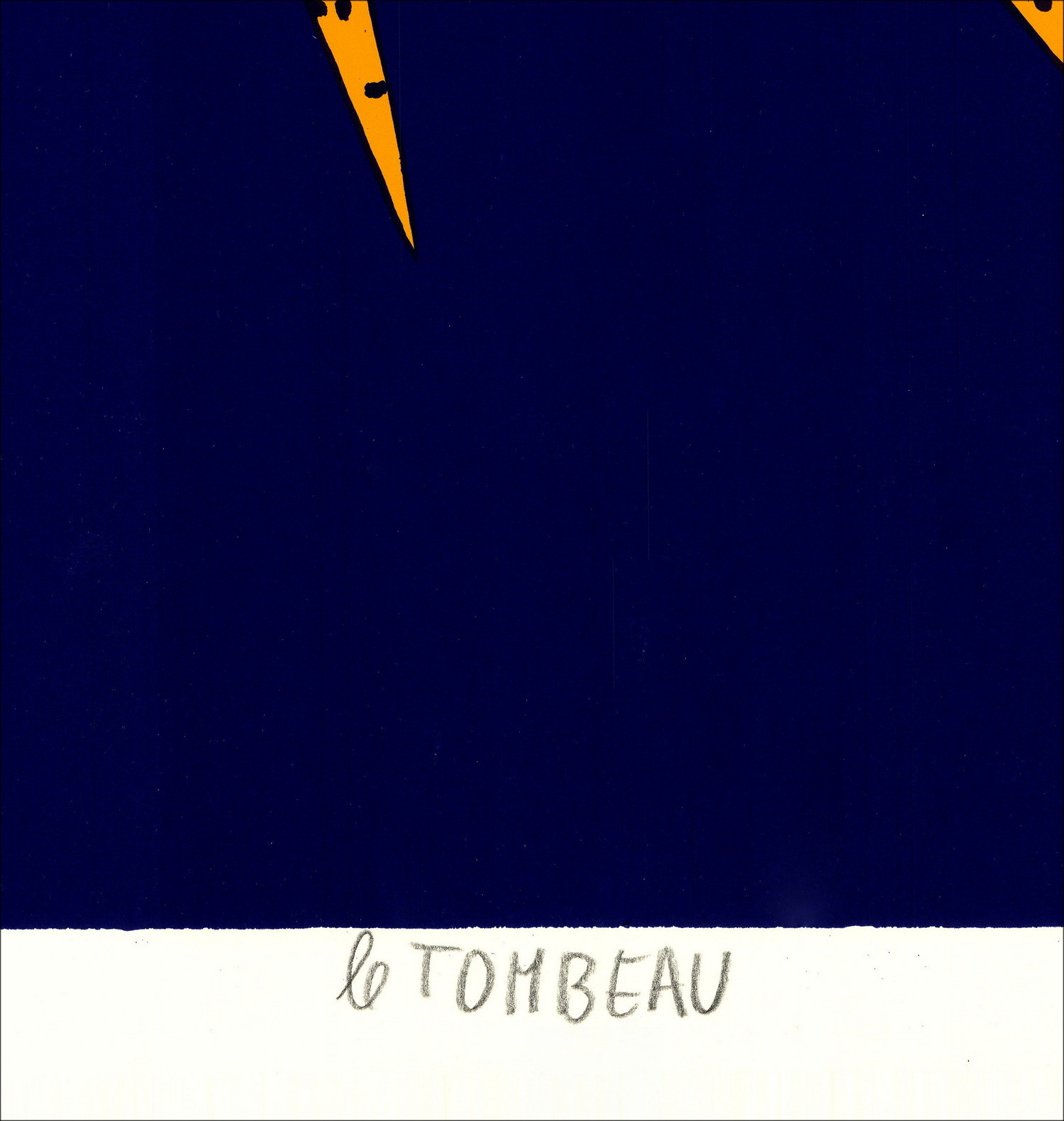 Hervé Di Rosa – Sérigraphie Le Tombeau, 1986