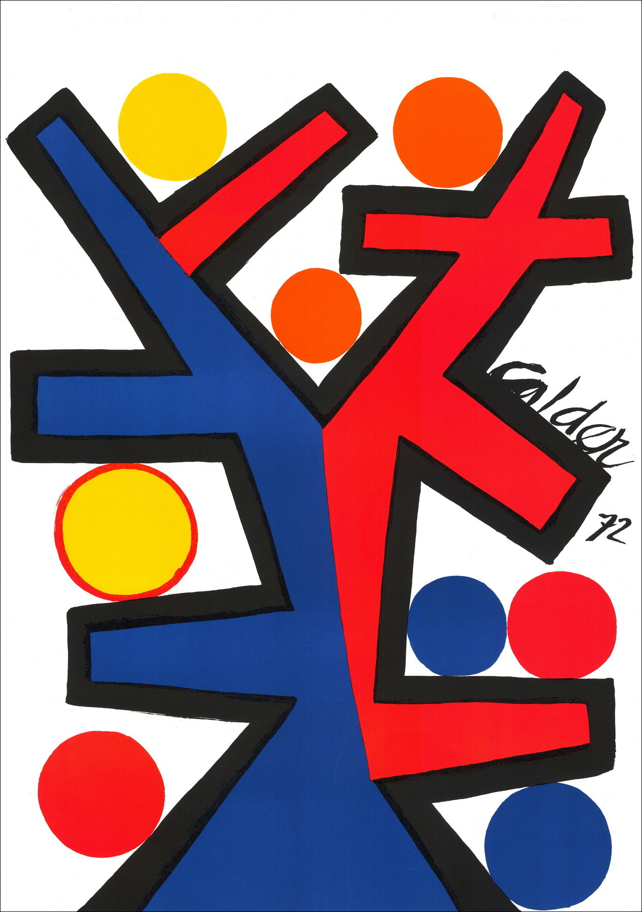 Alexander Calder - Lithographische Asymmetrie, 1972