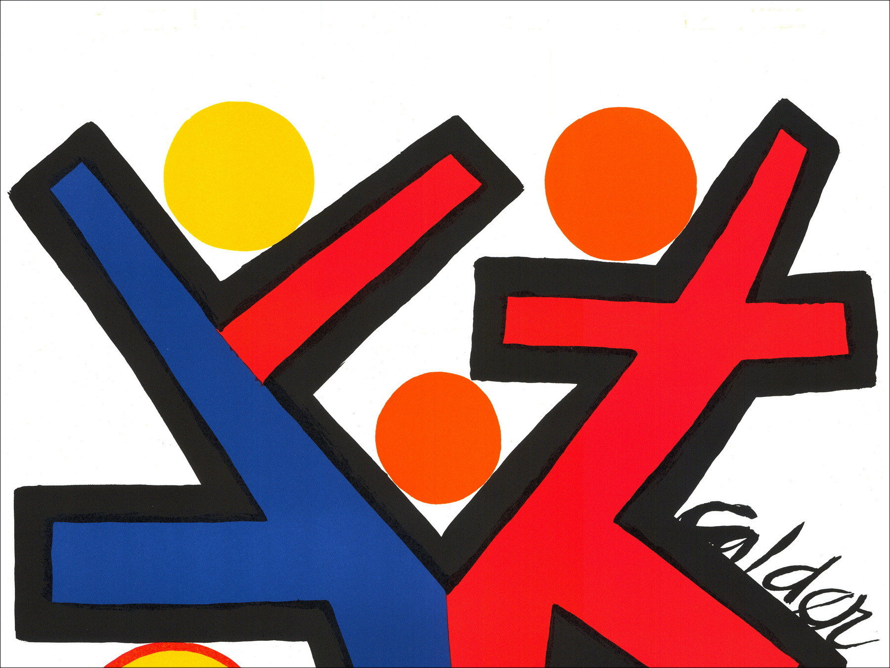 Alexander Calder - Asimmetria Litografia, 1972