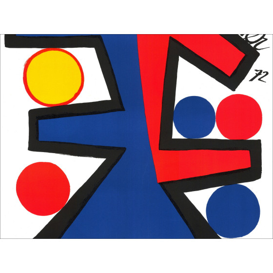 Alexander Calder - Asimmetria Litografia, 1972