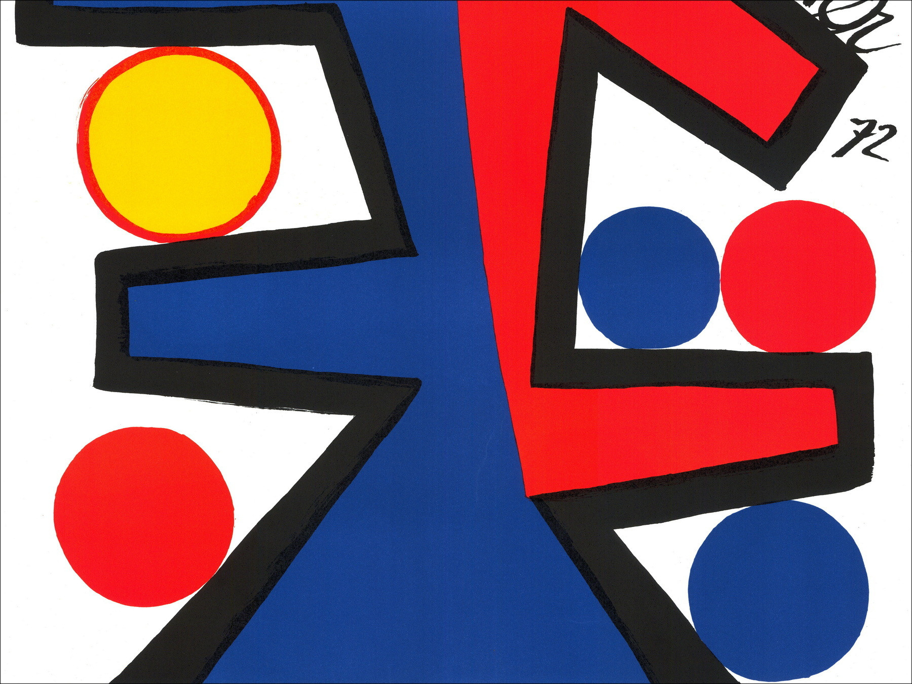 Alexander Calder - Lithographische Asymmetrie, 1972