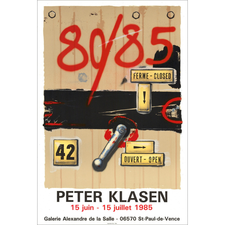 Peter Klasen – Lithographie Exposition St-Paul-de-Vence