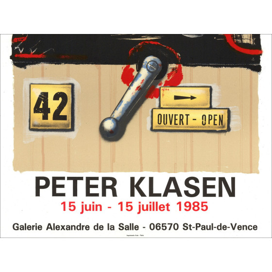 Peter Klasen – Lithographie Exposition St-Paul-de-Vence