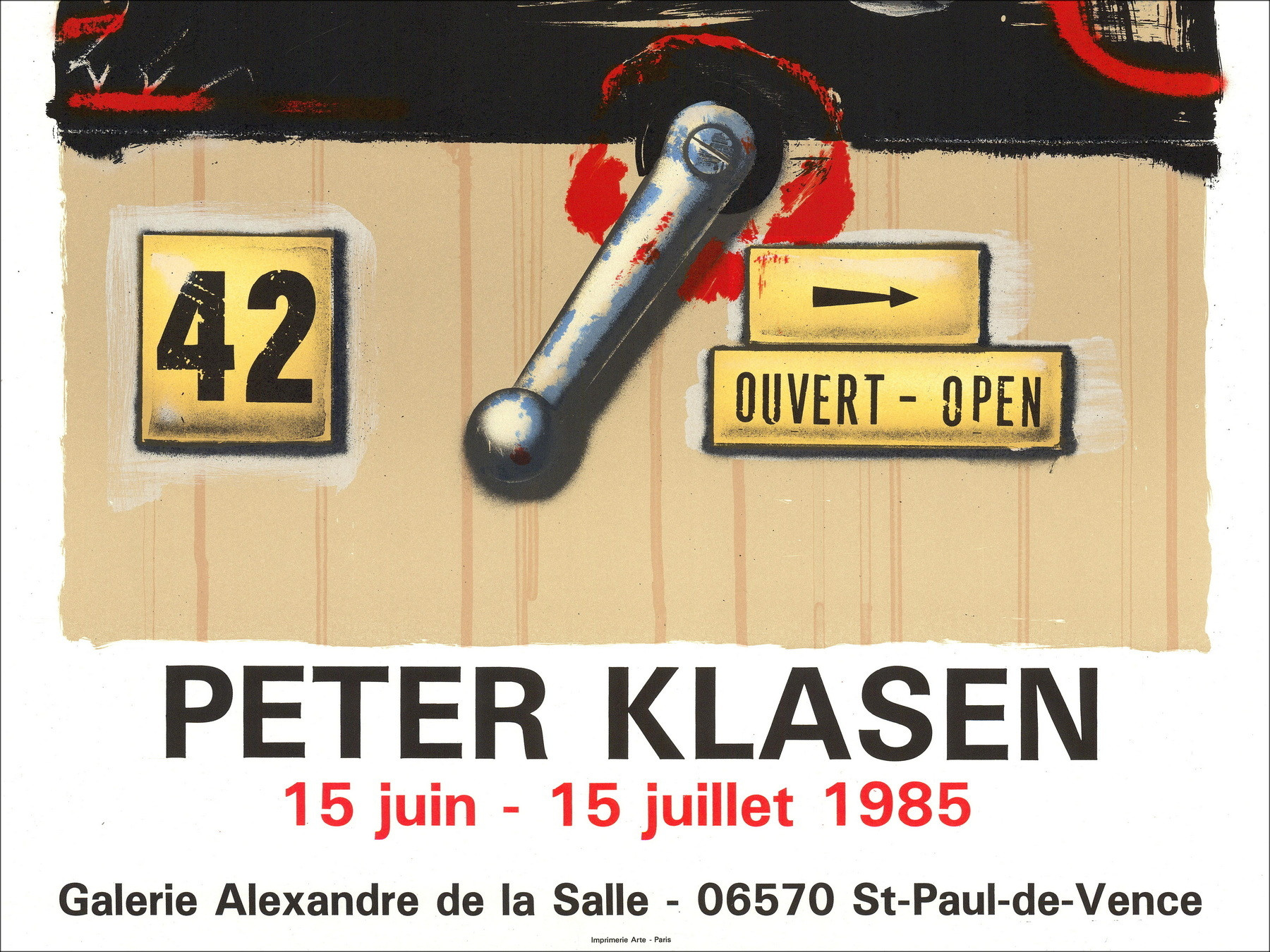 Peter Klasen – Exposición litográfica St-Paul-de-Vence