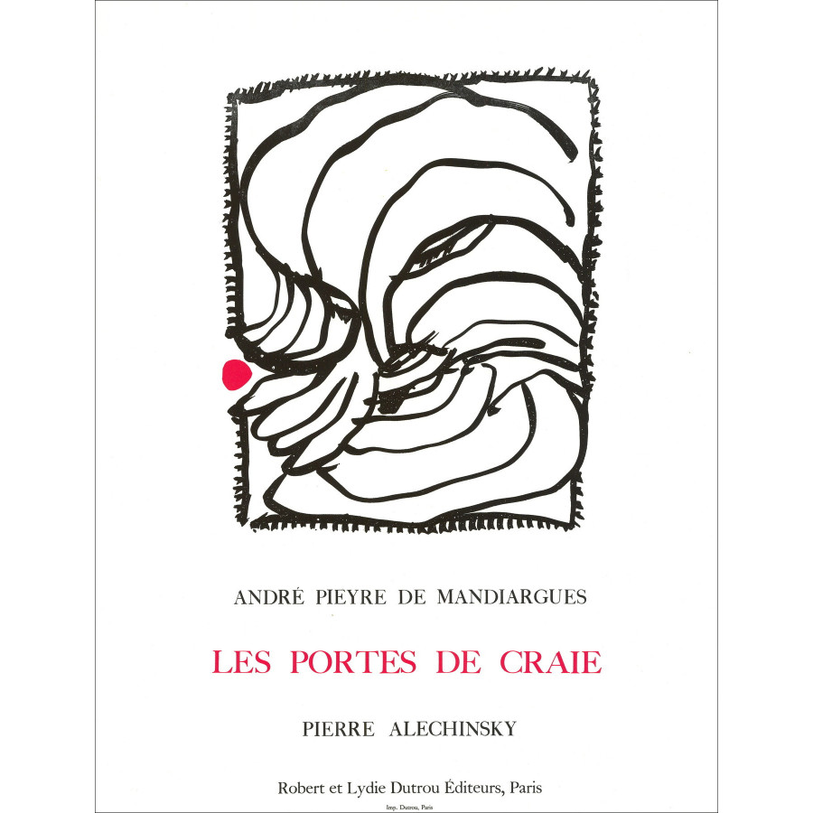 Pierre Alechinsky – Lithographie Exposition Mandiargues, 1989