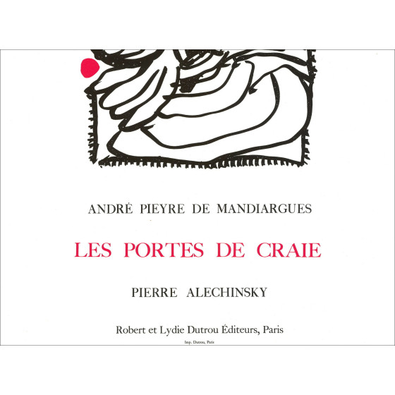 Pierre Alechinsky – Lithographie Exposition Mandiargues, 1989
