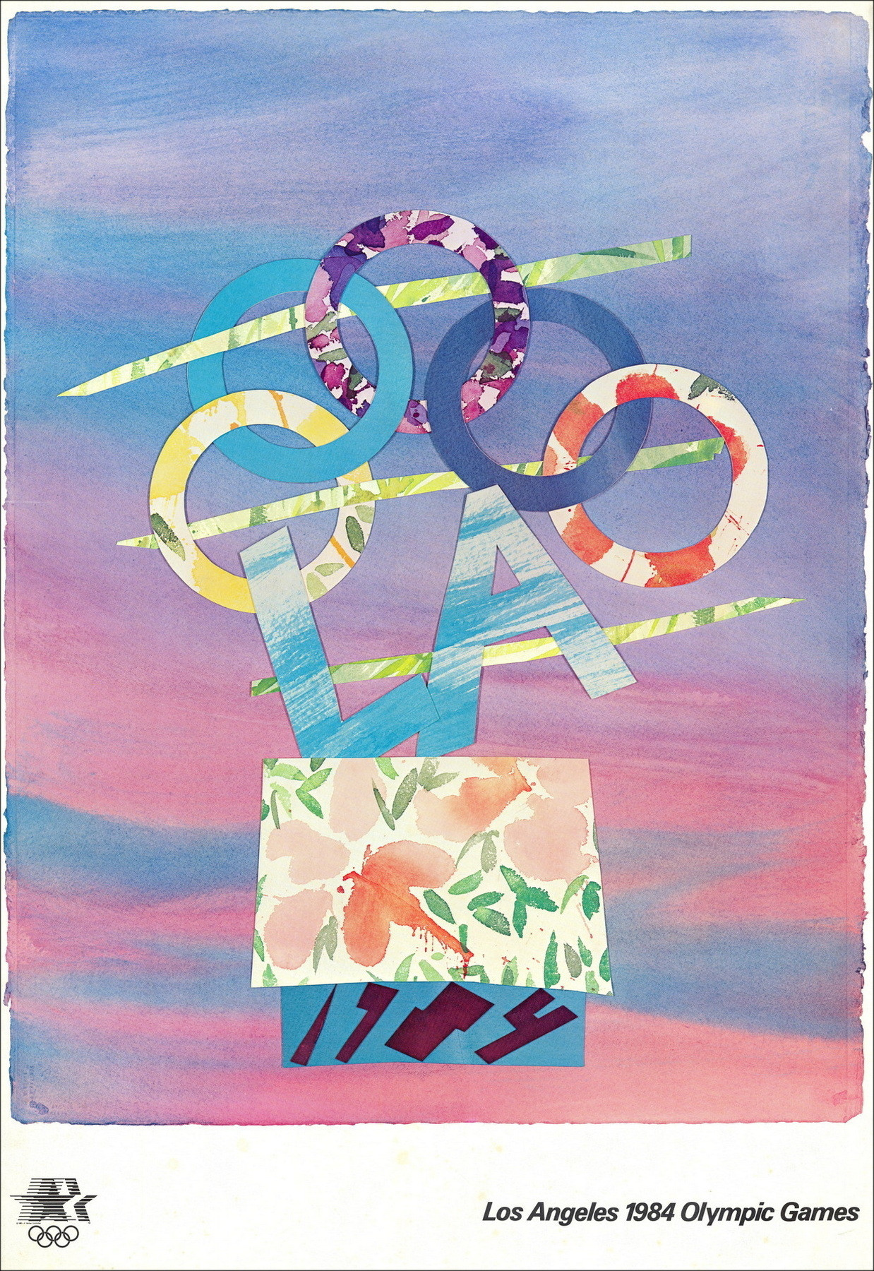 Billy Al Bengston - Los Angeles Olympic Games Poster 1984