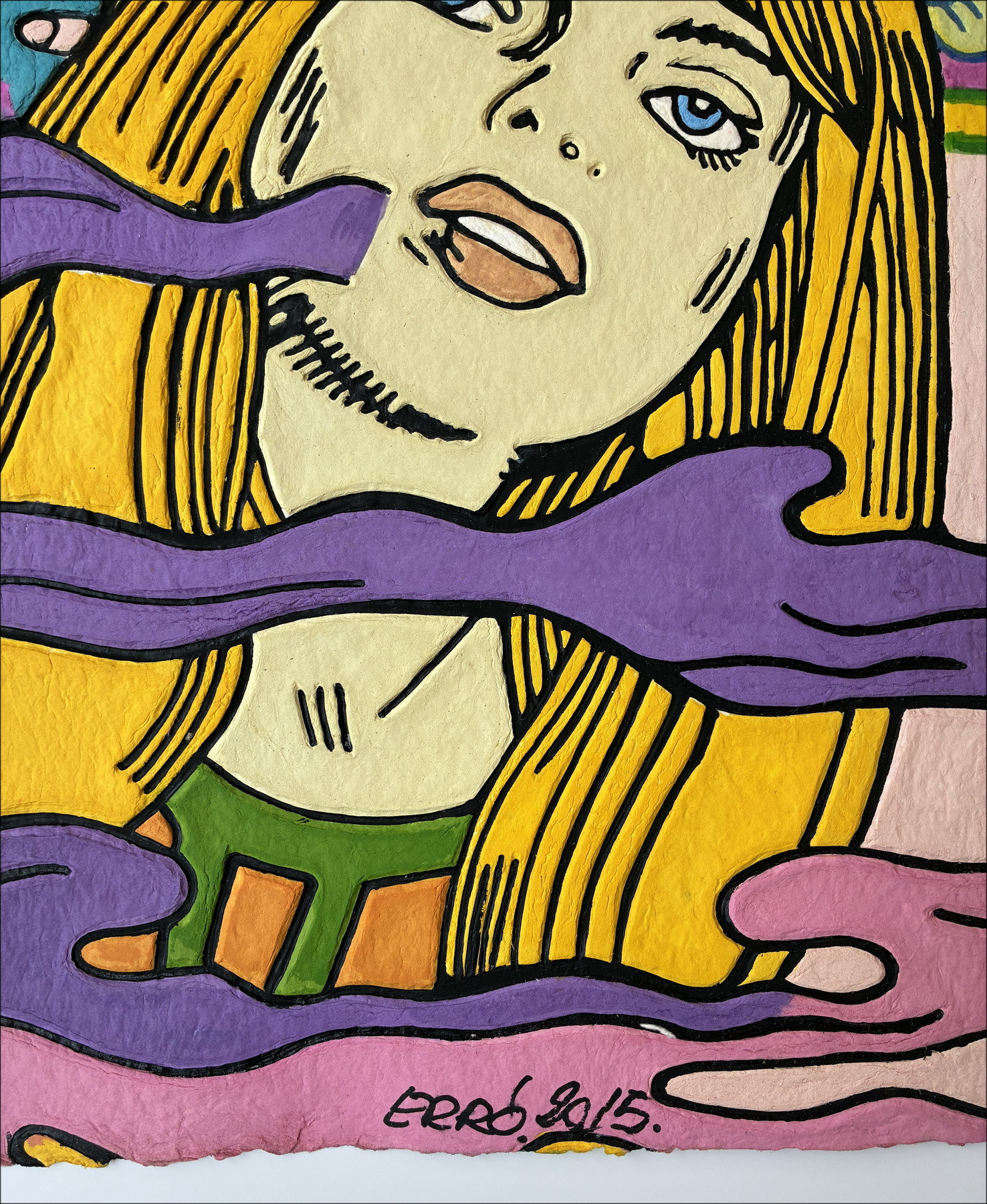 Erró – Aquagravure Femme blonde, circa 2015