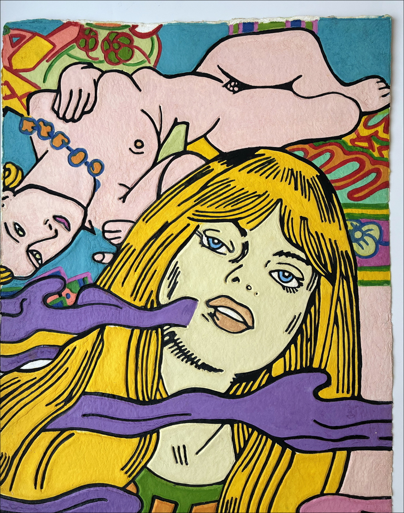 Erró – Aquagravure Femme blonde, circa 2015