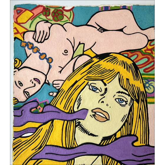 Erró - AquaGravure Blonde Woman, CIRCA 2015