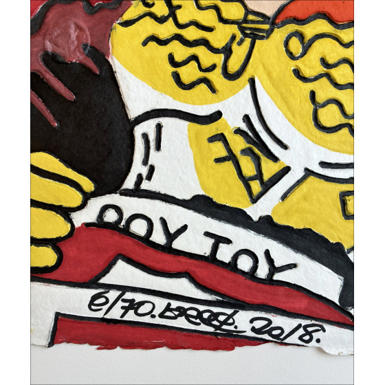 Erró - Aquagravure Boy Toy, Circa 2018