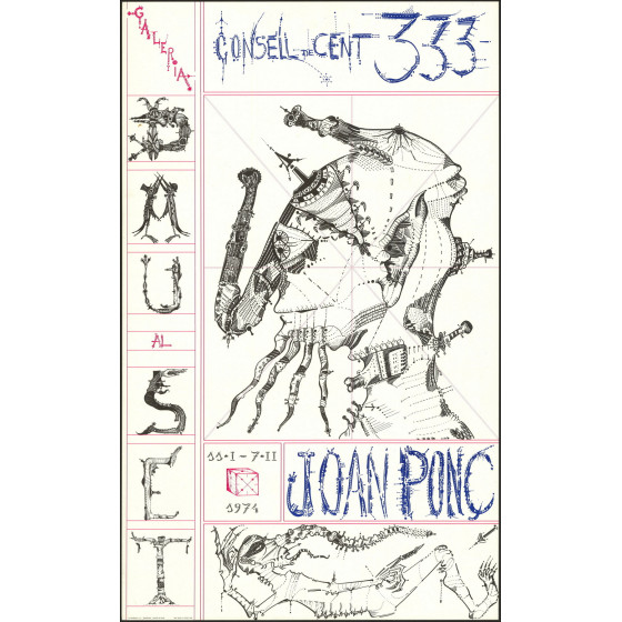 Joan Ponç – Exposición Poster Galeria Conseil, 1974