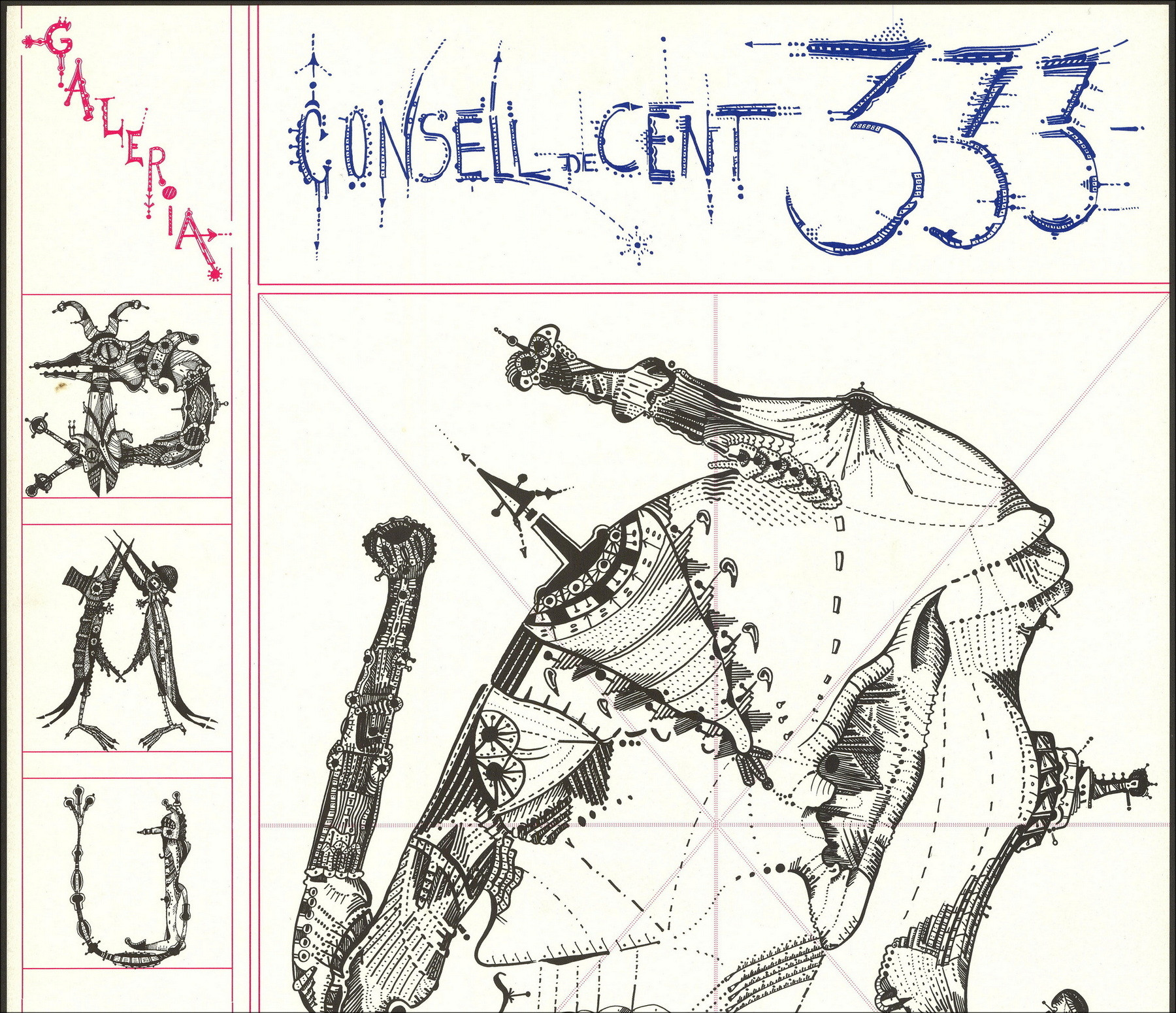 Joan Ponç – Affiche Exposition Galeria Conseil, 1974