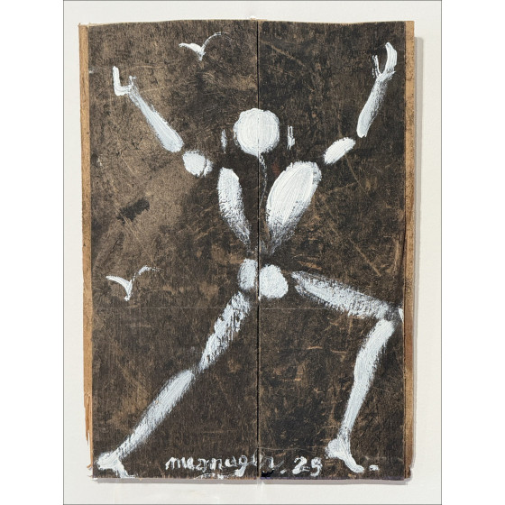 Jérôme Mesnager - de man in het witte (2025) schilderij