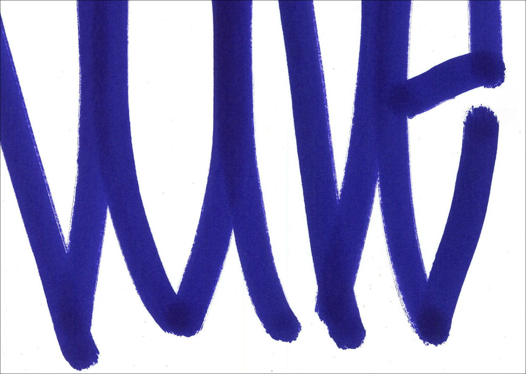 JonOne – Blue Flow (2025) dessin original de l'artiste