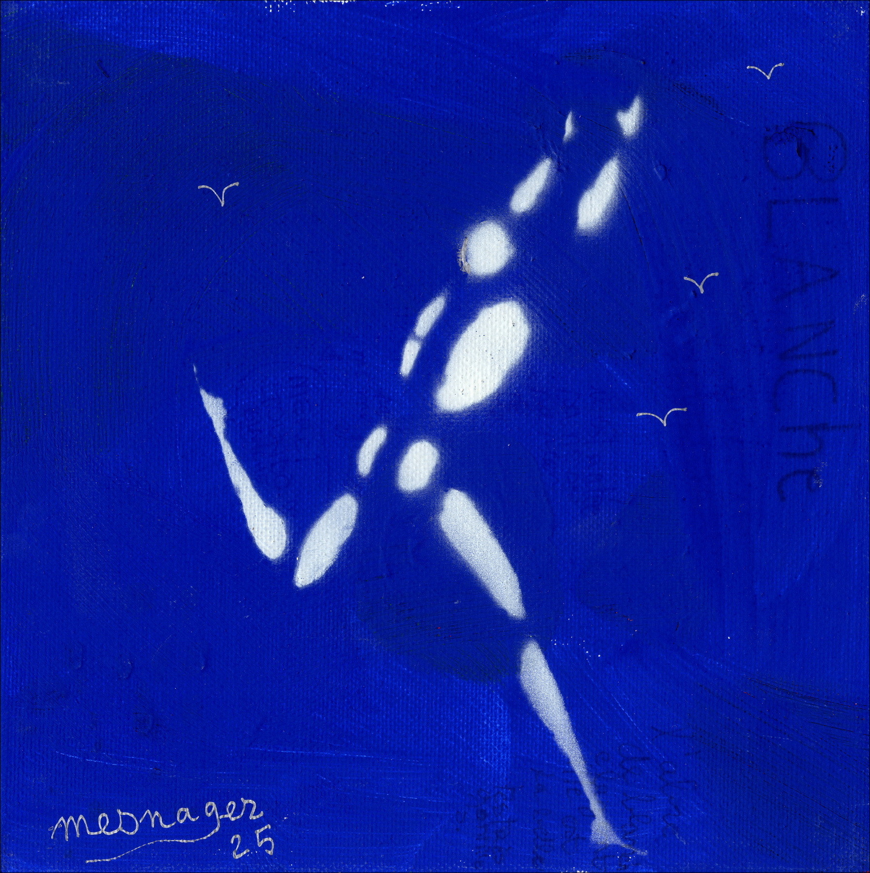 Jérôme Mesnager - Painting Man in White, 2025