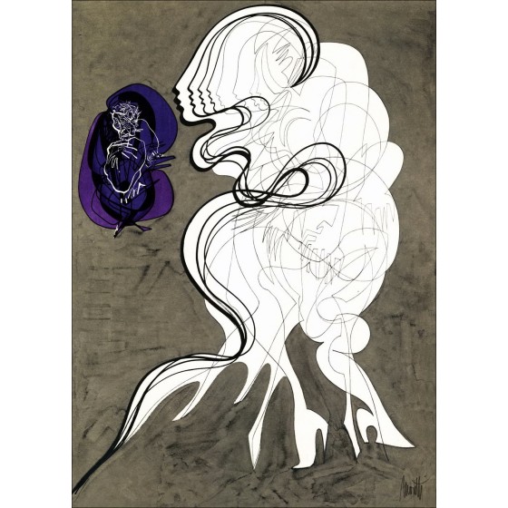 Koop Raymond MORETTI De straat Saint Denis 09 Lith 1974 Originele 1974