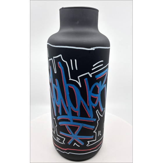 JonOne – Peinture sur vase, Vase #1, 2025