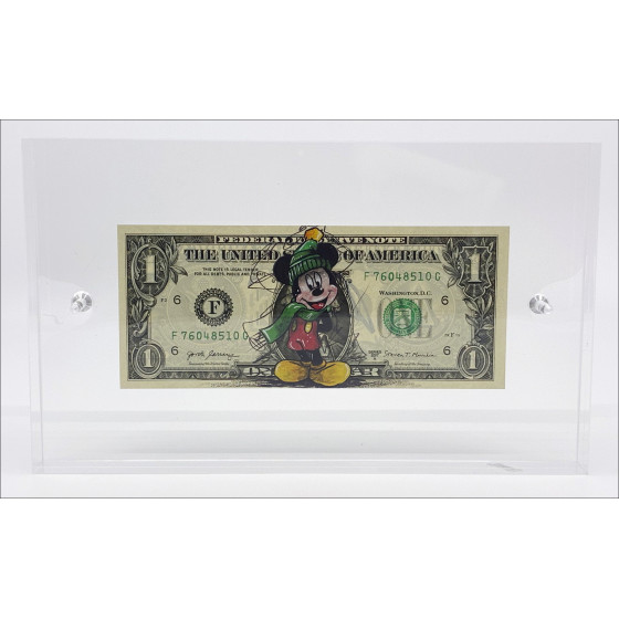 PAZBLANDINA - Mickey Tekening in de winter op dollar