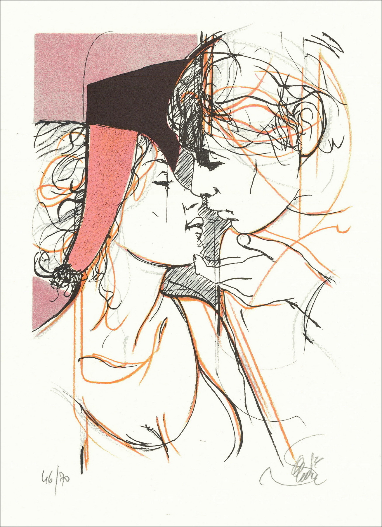 VALADIE Jean-Baptiste - Original Lithograph "Impatience I" Original Lithograph - 30x22cm