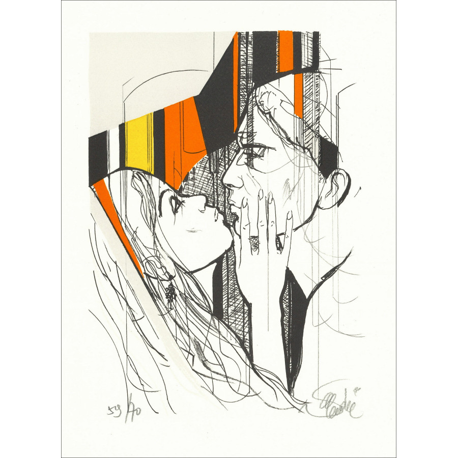 VALADIE Jean-Baptiste - Lithographie Originale "Impatience III" Lithographie originale - 30x22cm