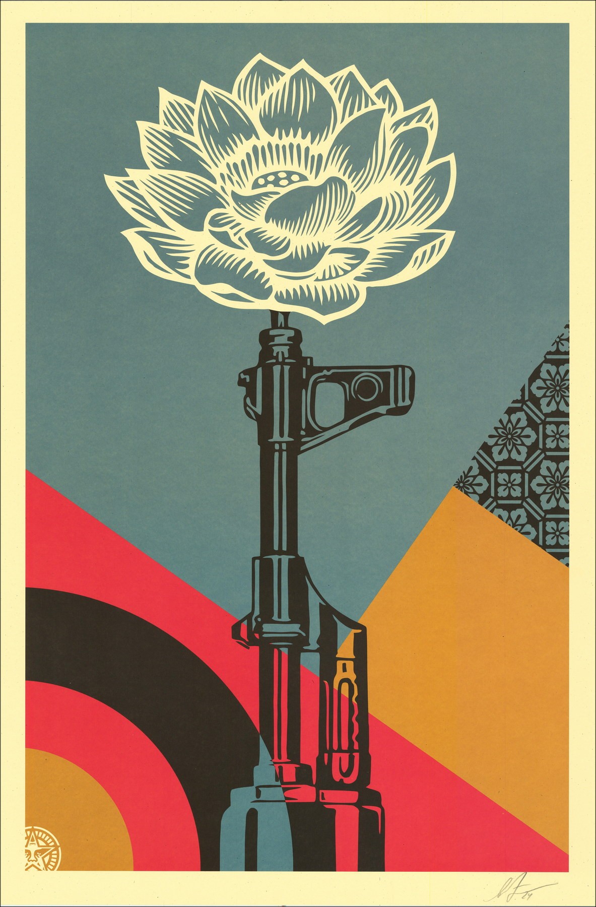 SHEPARD FAIREY (OBEY) - Satz von 2 Siebdruck "AK-47 + AR-15" 91x61cm