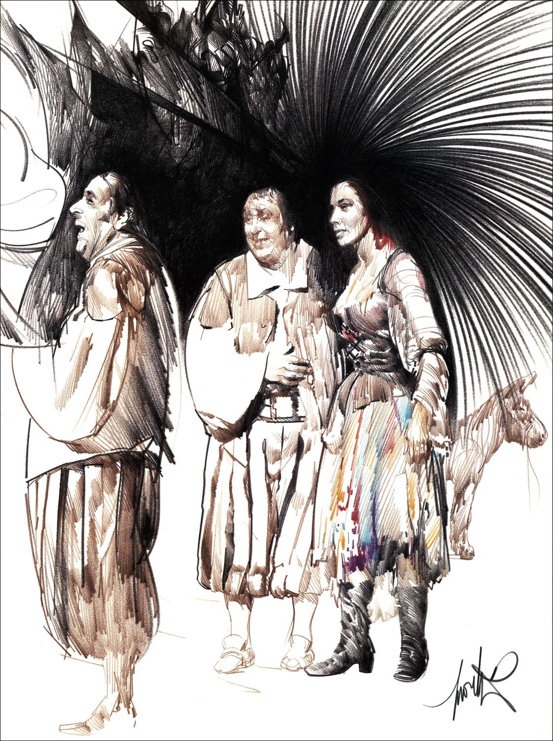 Purchase Raymond MORETTI Original Lithograph The Man of La Mancha 02 1985