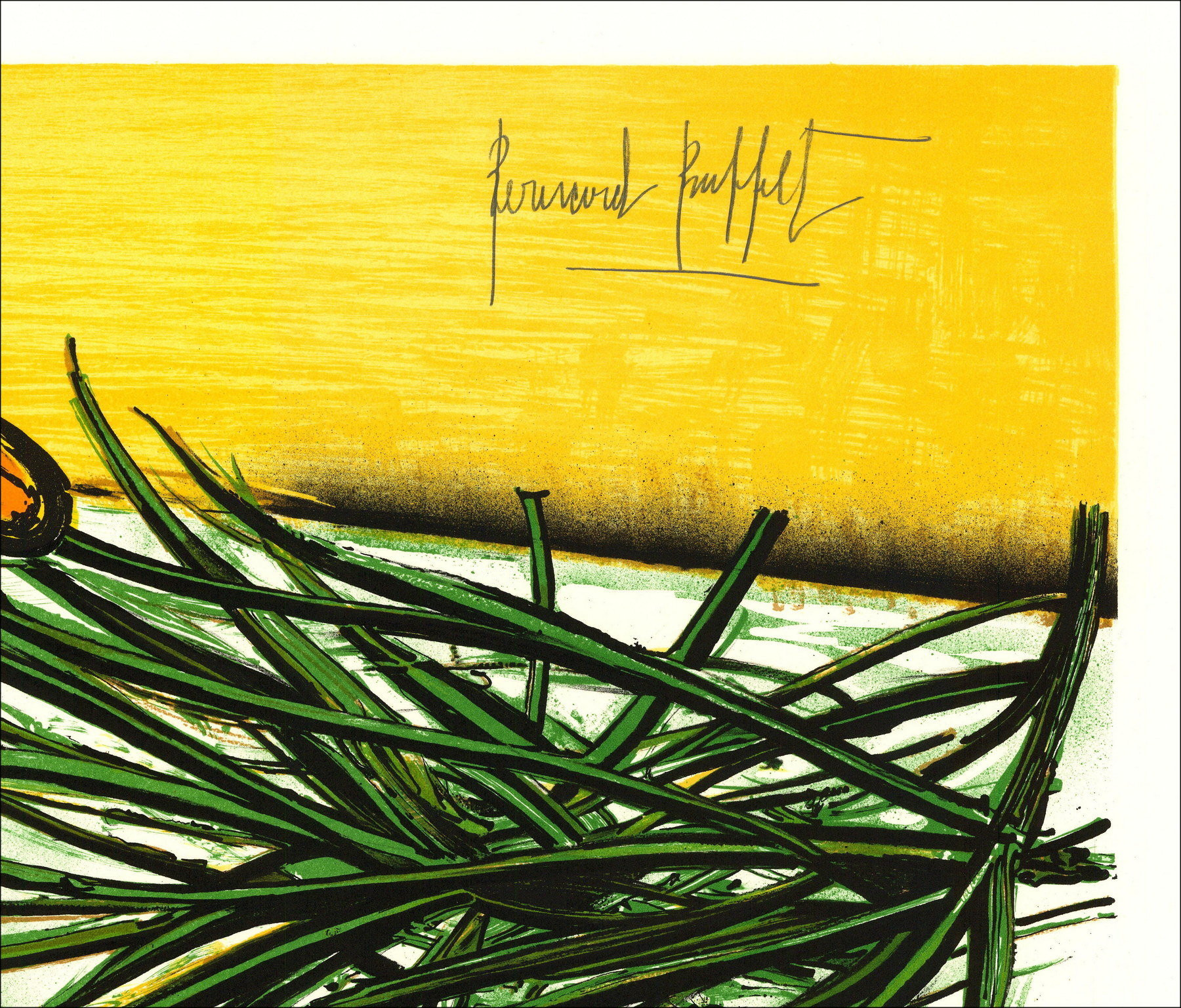Bernard Buffet – Bouquet de tulipes, lithographie originale